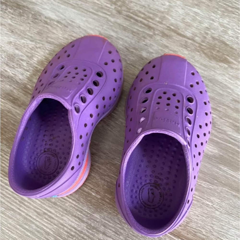 Native Purple Kids Water Shoes